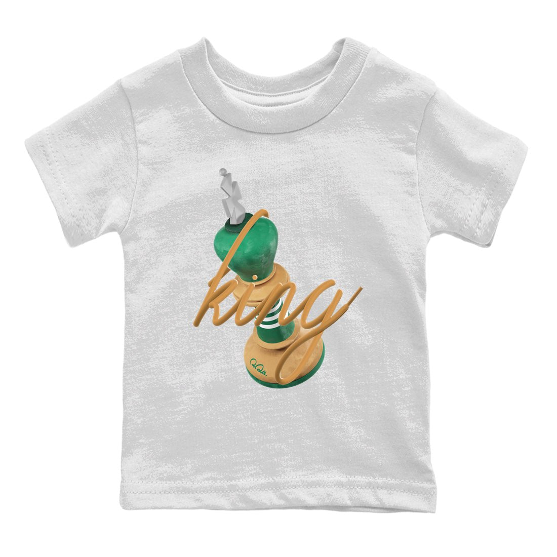 Samba Collegiate Green Gum shirt to match jordans 3D King sneaker tees Adidas Green Gum SNRT Sneaker Release Tees Baby Toddler White 2 T-Shirt