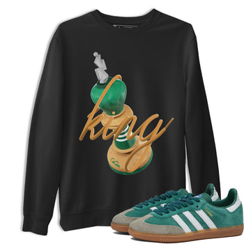 Samba Collegiate Green Gum shirt to match jordans 3D King sneaker tees Adidas Green Gum SNRT Sneaker Release Tees Unisex Black 1 T-Shirt