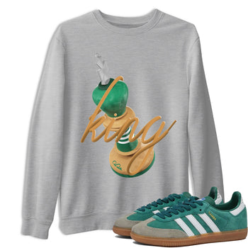 Samba Collegiate Green Gum shirt to match jordans 3D King sneaker tees Adidas Green Gum SNRT Sneaker Release Tees Unisex Heather Grey 1 T-Shirt