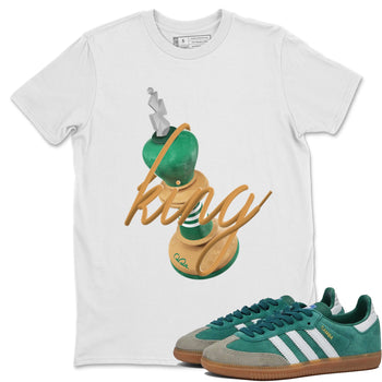 Samba Collegiate Green Gum shirt to match jordans 3D King sneaker tees Adidas Green Gum SNRT Sneaker Release Tees Unisex White 1 T-Shirt