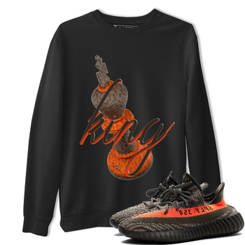 Yeezy 350 Carbon Beluga shirt to match jordans 3D King sneaker tees Adidas Yeezy Boost 350 Carbon Beluga SNRT Sneaker Release Tees Unisex Black 1 T-Shirt