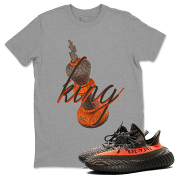 Yeezy 350 Carbon Beluga shirt to match jordans 3D King sneaker tees Adidas Yeezy Boost 350 Carbon Beluga SNRT Sneaker Release Tees Unisex Heather Grey 1 T-Shirt