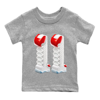 Air Jordan 11 Cherry Sneaker Match Tees 3D Number 11 Sneaker Tees Air Jordan 11 Cherry Sneaker Release Tees Kids Shirts
