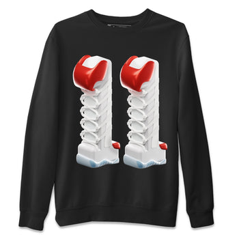 Air Jordan 11 Cherry Sneaker Match Tees 3D Number 11 Sneaker Tees Air Jordan 11 Cherry Sneaker Release Tees Unisex Shirts