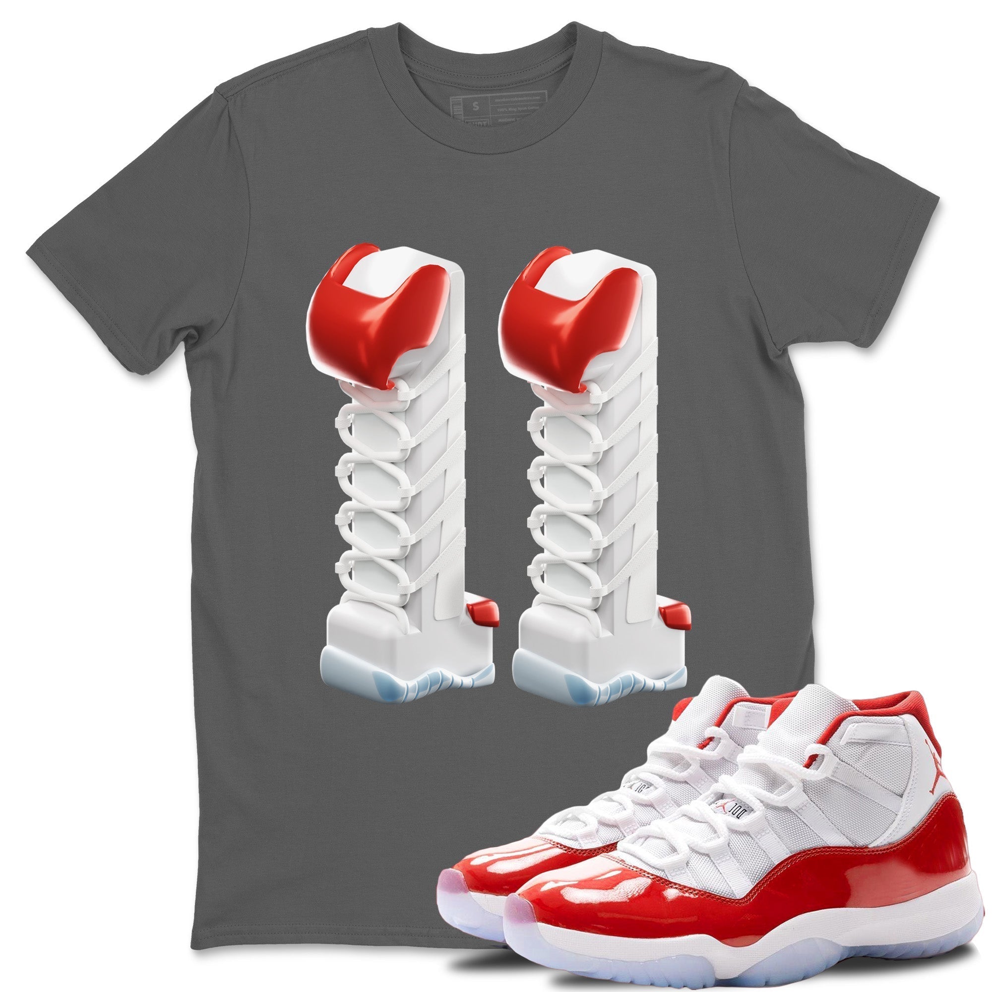 Air Jordan 11 Cherry Sneaker Match Tees 3D Number 11 Sneaker Tees Air Jordan 11 Cherry Sneaker Release Tees Unisex Shirts