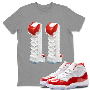 Air Jordan 11 Cherry Sneaker Match Tees 3D Number 11 Sneaker Tees Air Jordan 11 Cherry Sneaker Release Tees Unisex Shirts