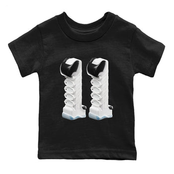 Air Jordan 11 Concord Sneaker Match Tees 3D Number 11 Sneaker Tees Air Jordan 11 Concord Sneaker Release Tees Kids Shirts