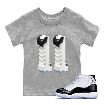 Air Jordan 11 Concord Sneaker Match Tees 3D Number 11 Sneaker Tees Air Jordan 11 Concord Sneaker Release Tees Kids Shirts