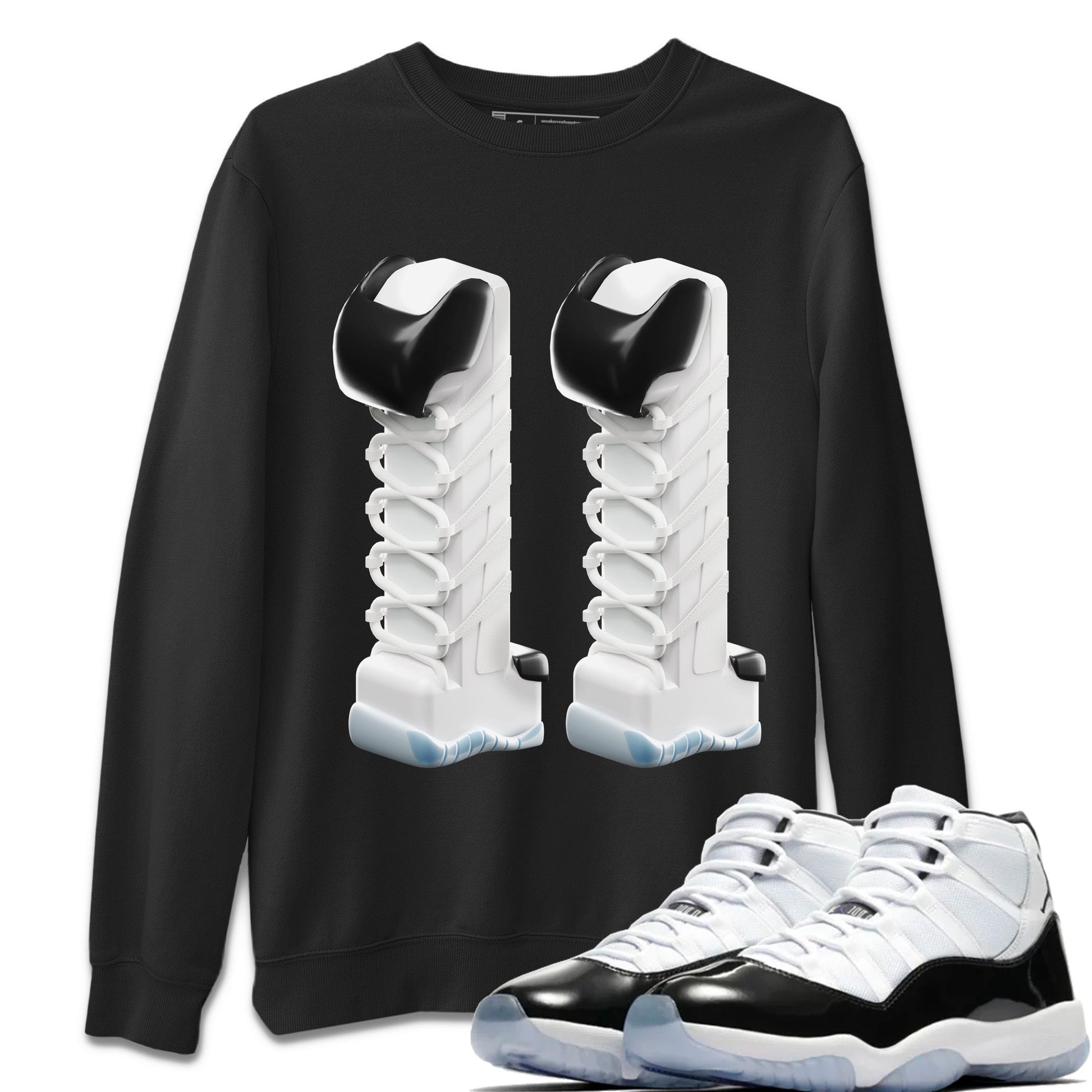 Air Jordan 11 Concord Sneaker Match Tees 3D Number 11 Sneaker Tees Air Jordan 11 Concord Sneaker Release Tees Unisex Shirts