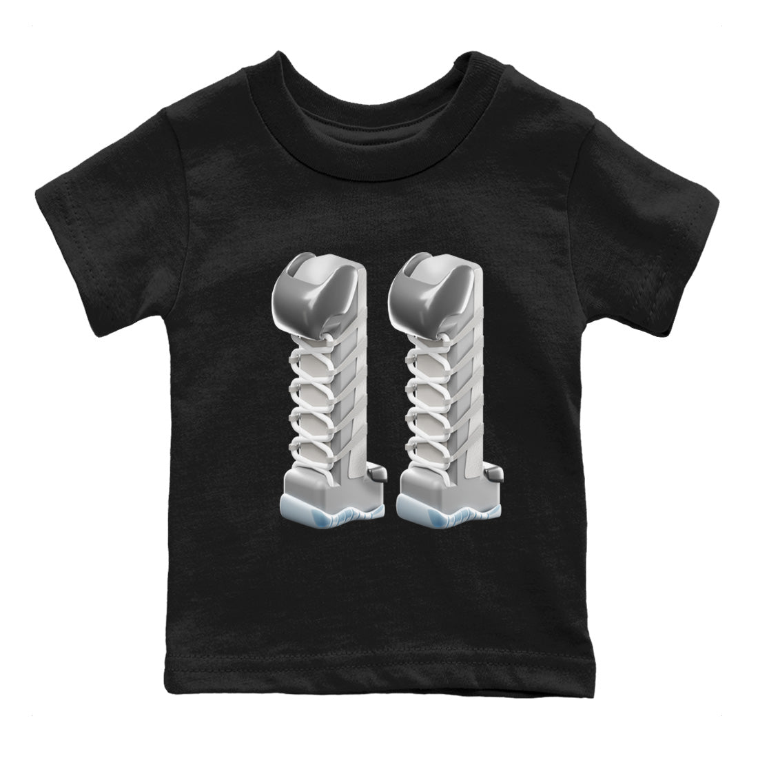 Air Jordan 11 Cool Grey Sneaker Match Tees 3D Number 11 Sneaker Tees Air Jordan 11 Cool Grey Sneaker Release Tees Kids Shirts
