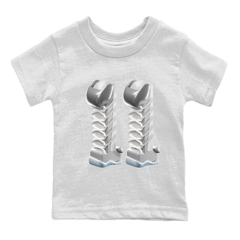 Air Jordan 11 Cool Grey Sneaker Match Tees 3D Number 11 Sneaker Tees Air Jordan 11 Cool Grey Sneaker Release Tees Kids Shirts