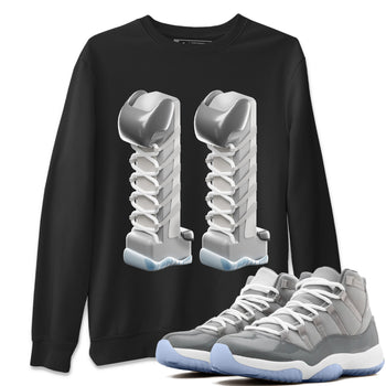 Air Jordan 11 Cool Grey Sneaker Match Tees 3D Number 11 Sneaker Tees Air Jordan 11 Cool Grey Sneaker Release Tees Unisex Shirts