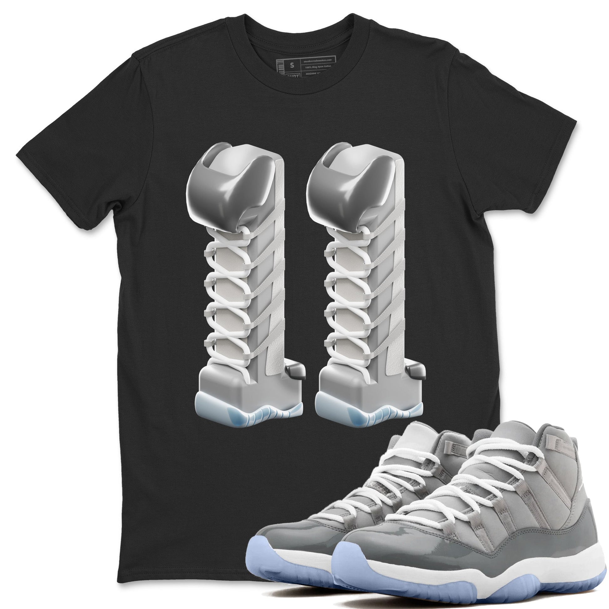 Air Jordan 11 Cool Grey Sneaker Match Tees 3D Number 11 Sneaker Tees Air Jordan 11 Cool Grey Sneaker Release Tees Unisex Shirts