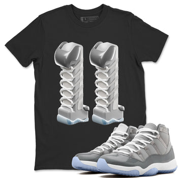 Air Jordan 11 Cool Grey Sneaker Match Tees 3D Number 11 Sneaker Tees Air Jordan 11 Cool Grey Sneaker Release Tees Unisex Shirts