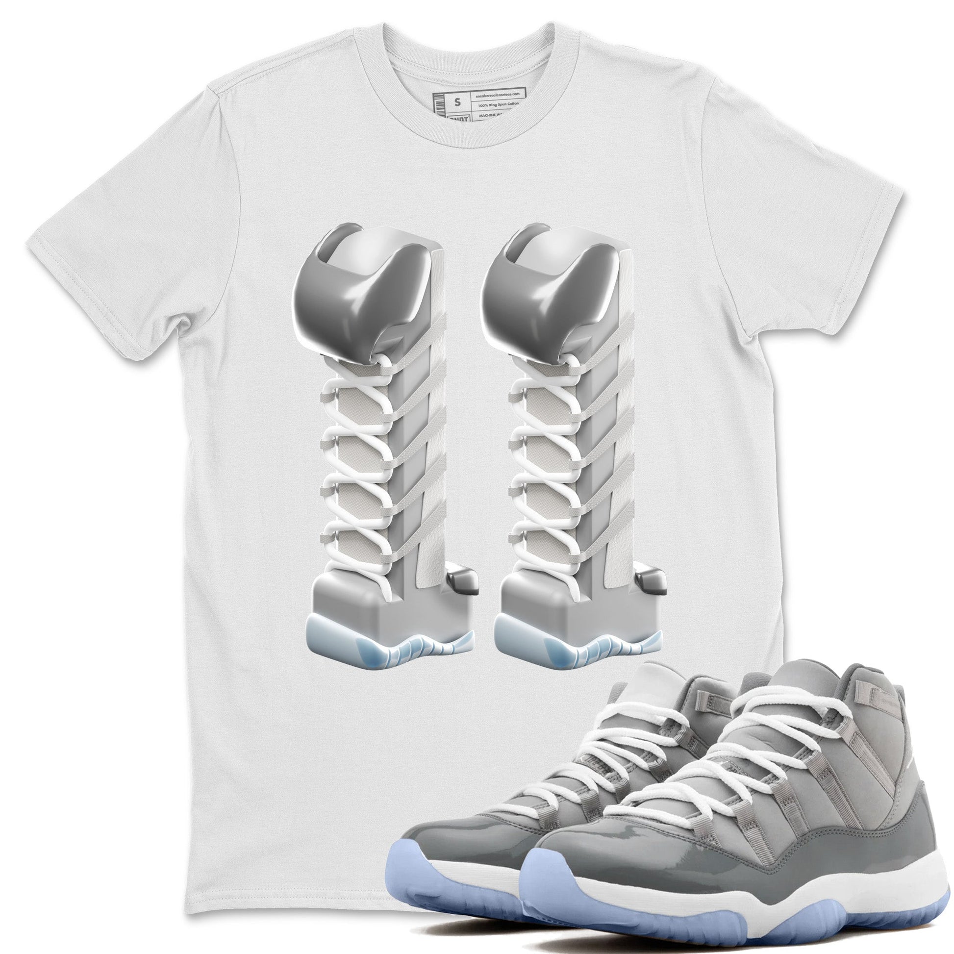 Air Jordan 11 Cool Grey Sneaker Match Tees 3D Number 11 Sneaker Tees Air Jordan 11 Cool Grey Sneaker Release Tees Unisex Shirts