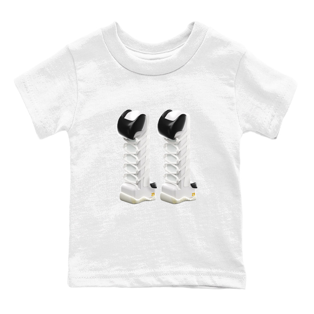 11s Gratitude shirt to match jordans 3D Number 11 sneaker tees Air Jordan 11 Gratitude SNRT Sneaker Release Tees Baby Toddler White 2 T-Shirt