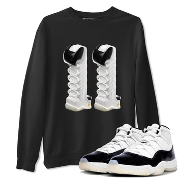 11s Gratitude shirt to match jordans 3D Number 11 sneaker tees Air Jordan 11 Gratitude SNRT Sneaker Release Tees Unisex Black 1 T-Shirt