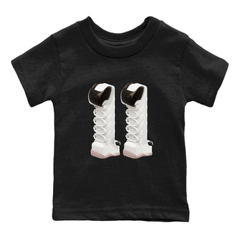 Air Jordan 11 Neapolitan shirt to match jordans 3D Number 11 sneaker tees AJ11 Neapolitan SNRT Sneaker Release Tees Baby Toddler Black 2 T-Shirt