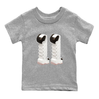 Air Jordan 11 Neapolitan shirt to match jordans 3D Number 11 sneaker tees AJ11 Neapolitan SNRT Sneaker Release Tees Baby Toddler Heather Grey 2 T-Shirt