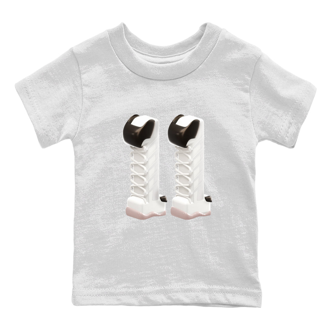 Air Jordan 11 Neapolitan shirt to match jordans 3D Number 11 sneaker tees AJ11 Neapolitan SNRT Sneaker Release Tees Baby Toddler White 2 T-Shirt