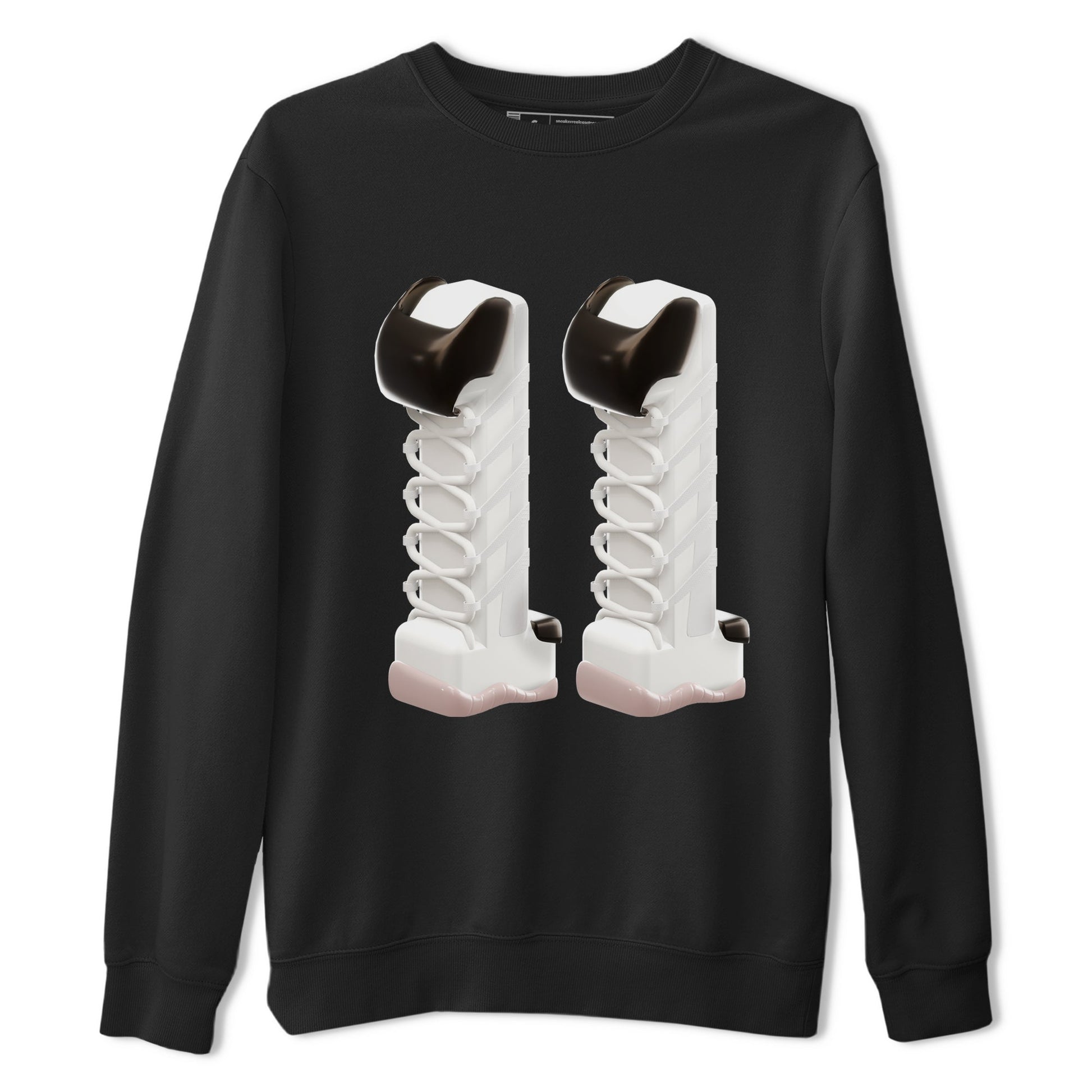 Air Jordan 11 Neapolitan shirt to match jordans 3D Number 11 sneaker tees AJ11 Neapolitan SNRT Sneaker Release Tees Unisex Black 2 T-Shirt