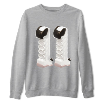 Air Jordan 11 Neapolitan shirt to match jordans 3D Number 11 sneaker tees AJ11 Neapolitan SNRT Sneaker Release Tees Unisex Heather Grey 2 T-Shirt
