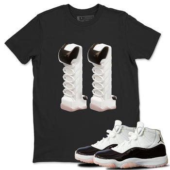 Air Jordan 11 Neapolitan shirt to match jordans 3D Number 11 sneaker tees AJ11 Neapolitan SNRT Sneaker Release Tees Unisex Black 1 T-Shirt
