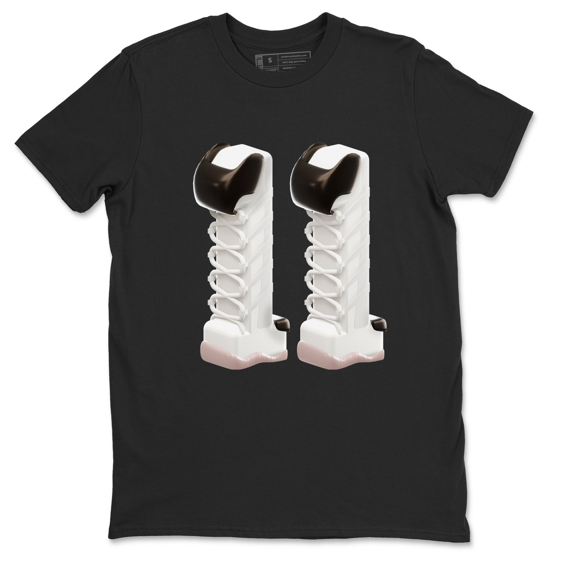 Air Jordan 11 Neapolitan shirt to match jordans 3D Number 11 sneaker tees AJ11 Neapolitan SNRT Sneaker Release Tees Unisex Black 2 T-Shirt