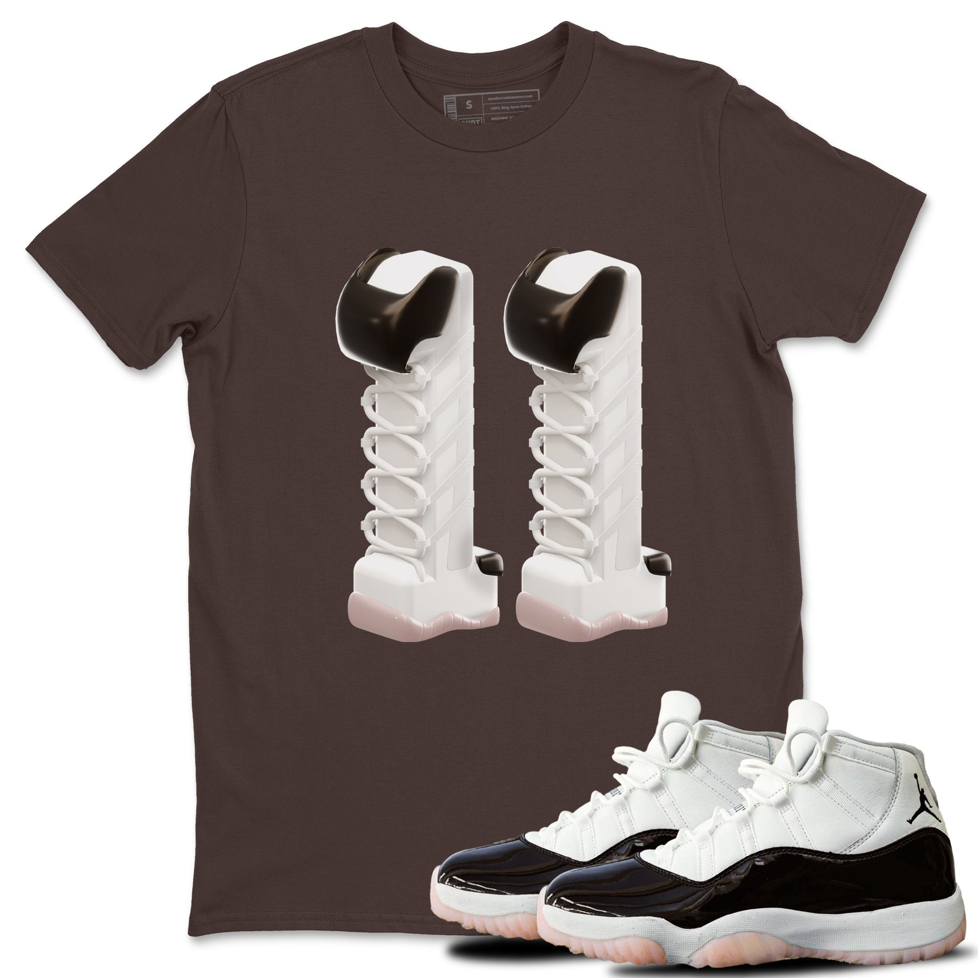 Air Jordan 11 Neapolitan shirt to match jordans 3D Number 11 sneaker tees AJ11 Neapolitan SNRT Sneaker Release Tees Unisex Dark Chocolate 1 T-Shirt