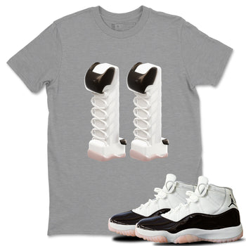 Air Jordan 11 Neapolitan shirt to match jordans 3D Number 11 sneaker tees AJ11 Neapolitan SNRT Sneaker Release Tees Unisex Heather Grey 1 T-Shirt