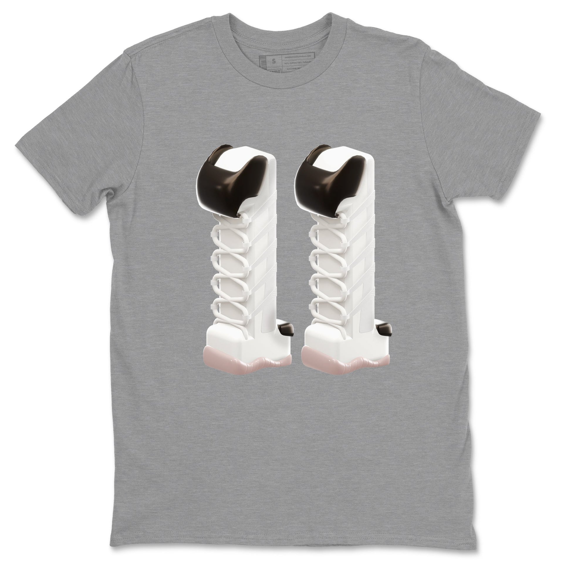 Air Jordan 11 Neapolitan shirt to match jordans 3D Number 11 sneaker tees AJ11 Neapolitan SNRT Sneaker Release Tees Unisex Heather Grey 2 T-Shirt
