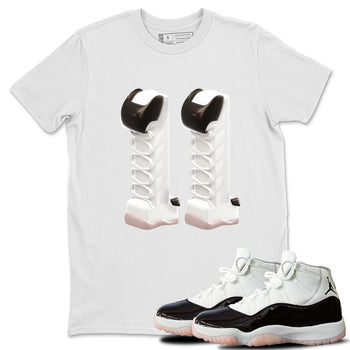 Air Jordan 11 Neapolitan shirt to match jordans 3D Number 11 sneaker tees AJ11 Neapolitan SNRT Sneaker Release Tees Unisex White 1 T-Shirt