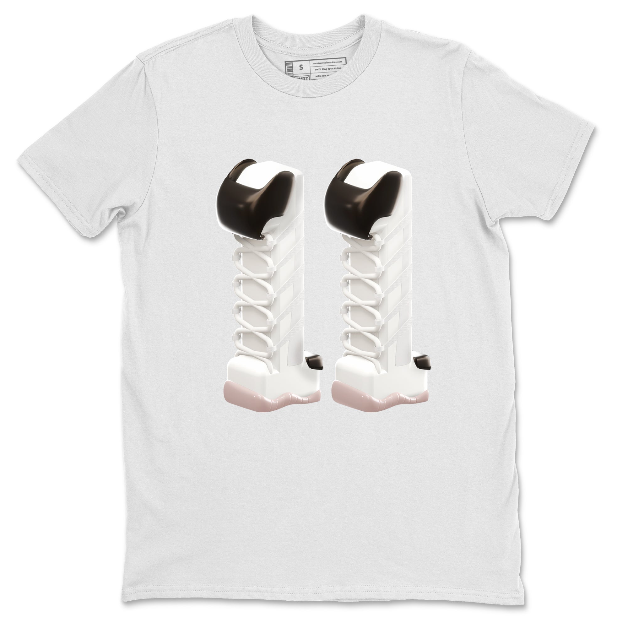 Air Jordan 11 Neapolitan shirt to match jordans 3D Number 11 sneaker tees AJ11 Neapolitan SNRT Sneaker Release Tees Unisex White 2 T-Shirt