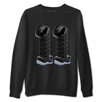 11s Black and Varsity Royal shirt to match jordans 3D Number 11 sneaker tees Air Jordan 11 Black/Varsity Royal SNRT Sneaker Release Tees Unisex Black 2 T-Shirt