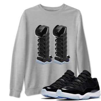 11s Black and Varsity Royal shirt to match jordans 3D Number 11 sneaker tees Air Jordan 11 Black/Varsity Royal SNRT Sneaker Release Tees Unisex Heather Grey 1 T-Shirt