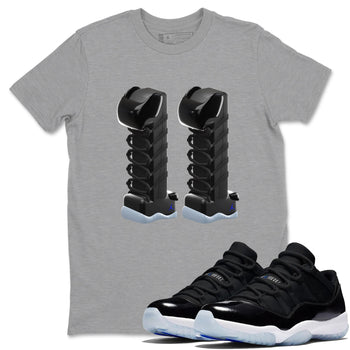 11s Black and Varsity Royal shirt to match jordans 3D Number 11 sneaker tees Air Jordan 11 Black/Varsity Royal SNRT Sneaker Release Tees Unisex Heather Grey 1 T-Shirt