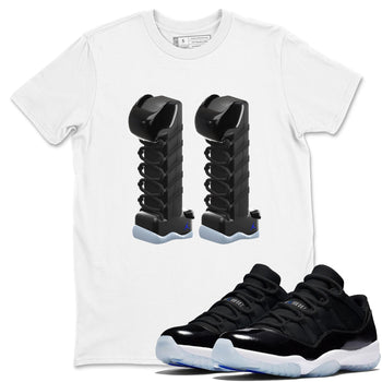 11s Black and Varsity Royal shirt to match jordans 3D Number 11 sneaker tees Air Jordan 11 Black/Varsity Royal SNRT Sneaker Release Tees Unisex White 1 T-Shirt