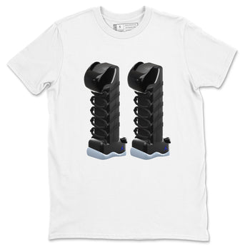 11s Black and Varsity Royal shirt to match jordans 3D Number 11 sneaker tees Air Jordan 11 Black/Varsity Royal SNRT Sneaker Release Tees Unisex White 2 T-Shirt