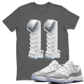 Air Jordan 11 White Cement 3D Number 11 Crew Neck Sneaker Tees Air Jordan 11 Cement Grey Sneaker T-Shirts Washing and Care Tip