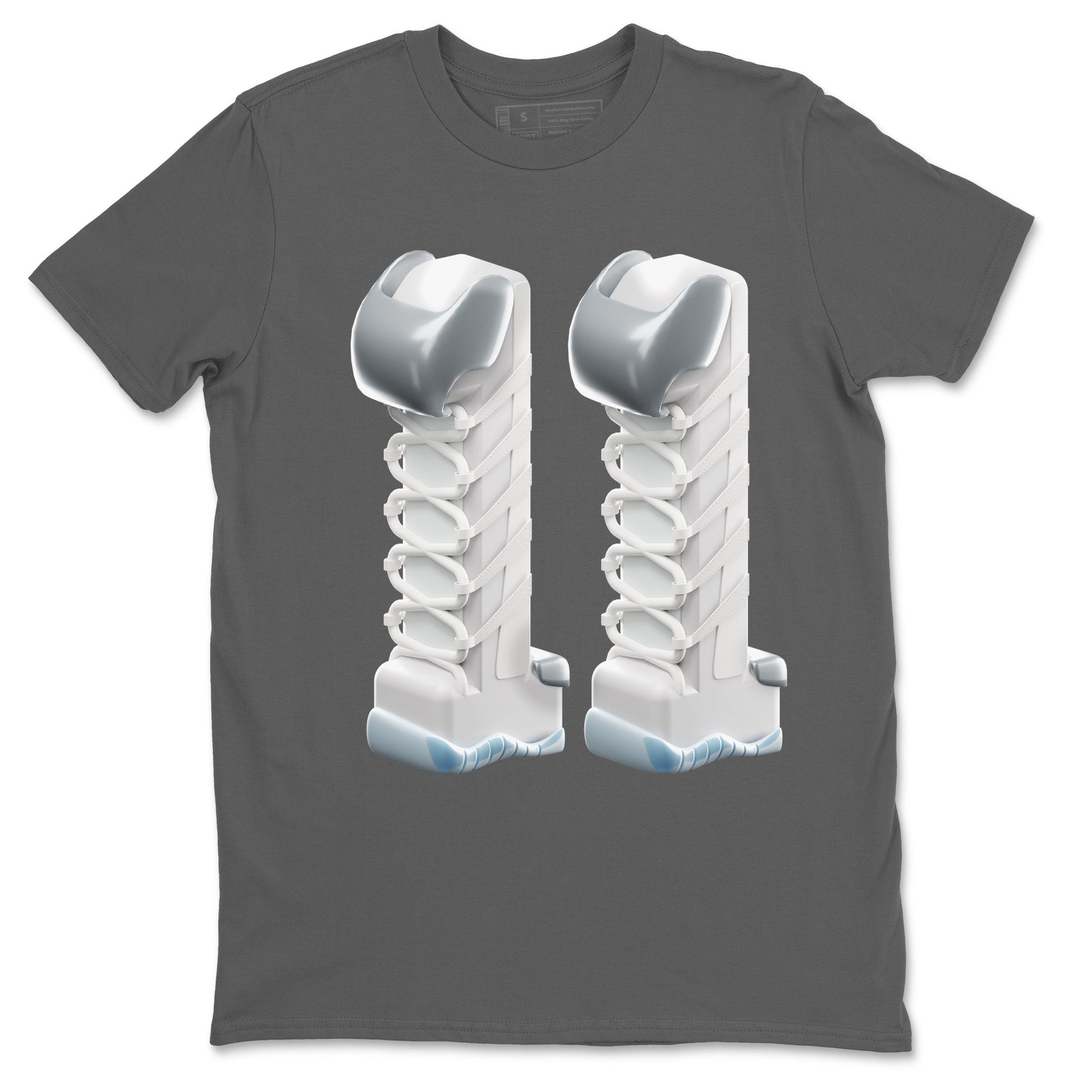 Air Jordan 11 White Cement Sneaker Match Tees 3D Number 11 Sneaker Tees Air Jordan 11 Cement Grey Sneaker Release Tees Unisex Shirts Cool Grey 2