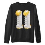 Air Jordan 11 Yellow Python Sneaker Match Tees 3D Number 11 Sneaker Tees AJ11 Yellow Python Sneaker Release Tees Unisex Shirts Black 2