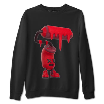 Air Force 1 Layers of Love shirt to match jordans 3D Paint Roller sneaker tees af1 Layers of Love SNRT Sneaker Release Tees unisex cotton Black 2 crew neck shirt