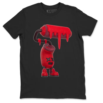 Air Force 1 Layers of Love shirt to match jordans 3D Paint Roller sneaker tees af1 Layers of Love SNRT Sneaker Release Tees unisex cotton Black 2 crew neck shirt