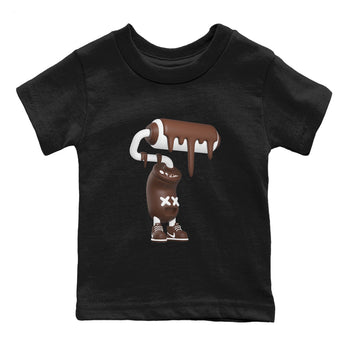 Air Force Low Chocolate shirt to match jordans 3D Paint Roller sneaker tees chocolate Nike Air Force Low Chocolate SNRT Sneaker Release Tees Baby Toddler Black 2 T-Shirt