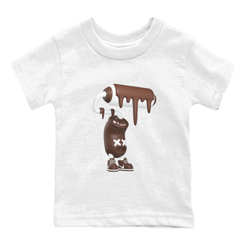 Air Force Low Chocolate shirt to match jordans 3D Paint Roller sneaker tees chocolate Nike Air Force Low Chocolate SNRT Sneaker Release Tees Baby Toddler White 2 T-Shirt