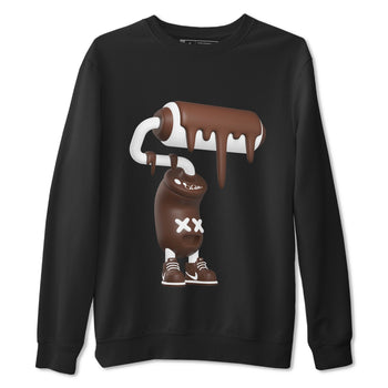 Air Force Low Chocolate shirt to match jordans 3D Paint Roller sneaker tees chocolate Nike Air Force Low Chocolate SNRT Sneaker Release Tees Unisex Black 2 T-Shirt