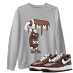 Air Force Low Chocolate shirt to match jordans 3D Paint Roller sneaker tees chocolate Nike Air Force Low Chocolate SNRT Sneaker Release Tees Unisex Heather Grey 1 T-Shirt
