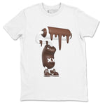 Air Force Low Chocolate shirt to match jordans 3D Paint Roller sneaker tees chocolate Nike Air Force Low Chocolate SNRT Sneaker Release Tees Unisex White 2 T-Shirt