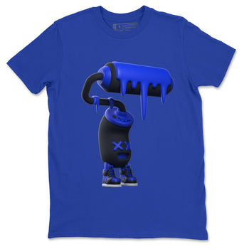 Air Jordan 1 Royal Reimagined shirt to match jordans 3D Paint Roller sneaker tees AJ1 OG HIGH Royal Reimagined SNRT Sneaker Release Tees Unisex Royal Blue 2 T-Shirt