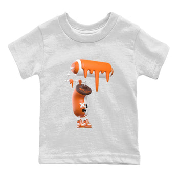 Air Jordan 1 Starfish shirt to match jordans 3D Paint Roller sneaker tees AJ1Starfish SNRT Sneaker Release Tees Baby Toddler White 2 T-Shirt Halloween Custumes